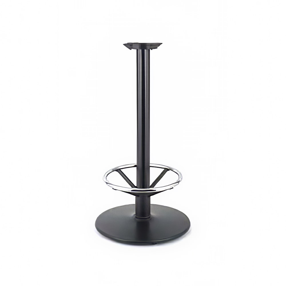203-ROYRTB143 37 1/2" Stand Up Table Base w/ Chrome Foot Rest & 22" Round Base