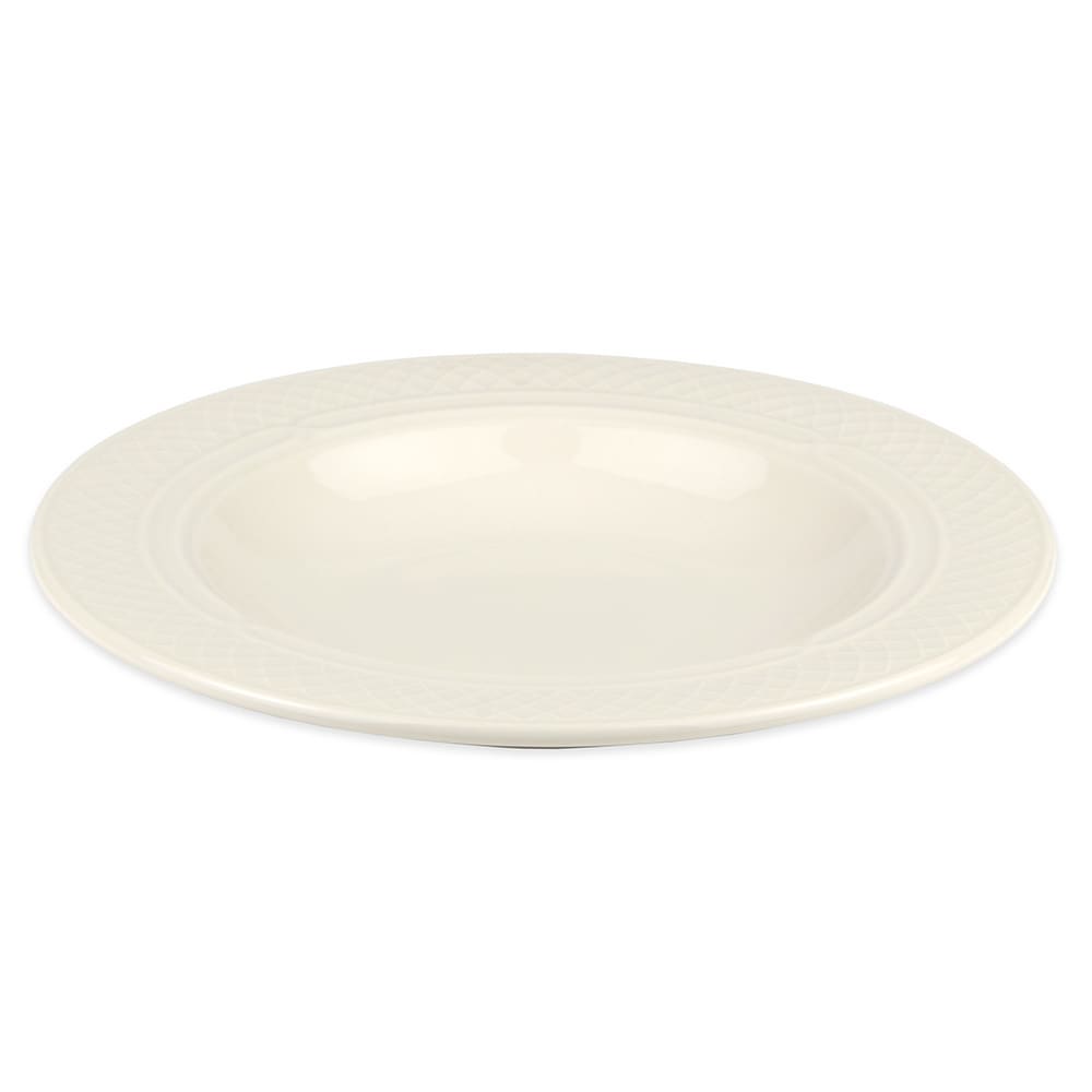 179-3567000 10 1/2 oz Round Gothic Blanc Soup Bowl - China, Ivory