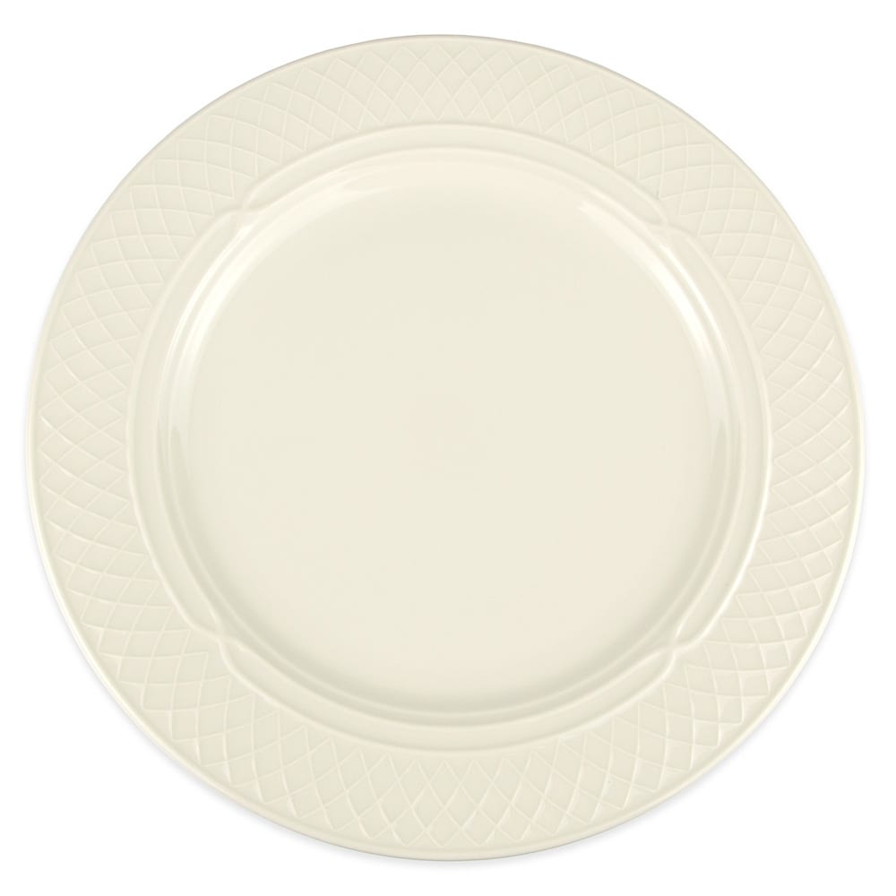 179-3427000 12 1/2" Round Gothic Blanc Plate - China, Ivory