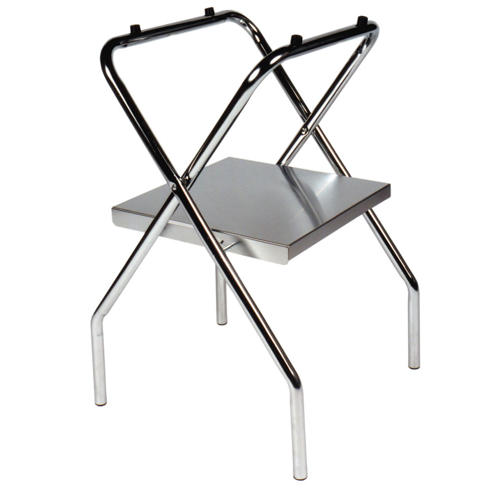 202-1054SC1 30 1/2" Open Top Tray Stand w/ Shelf & Wide Base