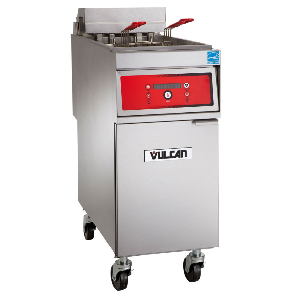 Vulcan 2VK45DF PowerFry5™ (2) 45-50 lb. Fryers Gas Floor Fryer