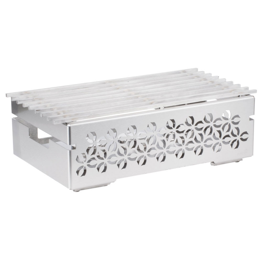 209-SK043 Rectangular Warmer w/ (1) Burner - 21 1/2" x 13 1/2", Brushed Stainless