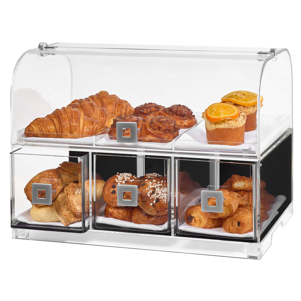 209-BD128 Countertop Bakery Display Case w/ (2) Tiers, 19 1/10" x 12 3/4" x 15", C...
