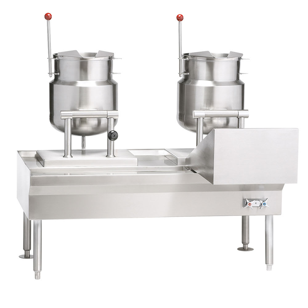 207-VEKT50662083 (2) 6 gal Steam Kettles - Manual Tilt, 2/3 Jacket, 208v/3ph