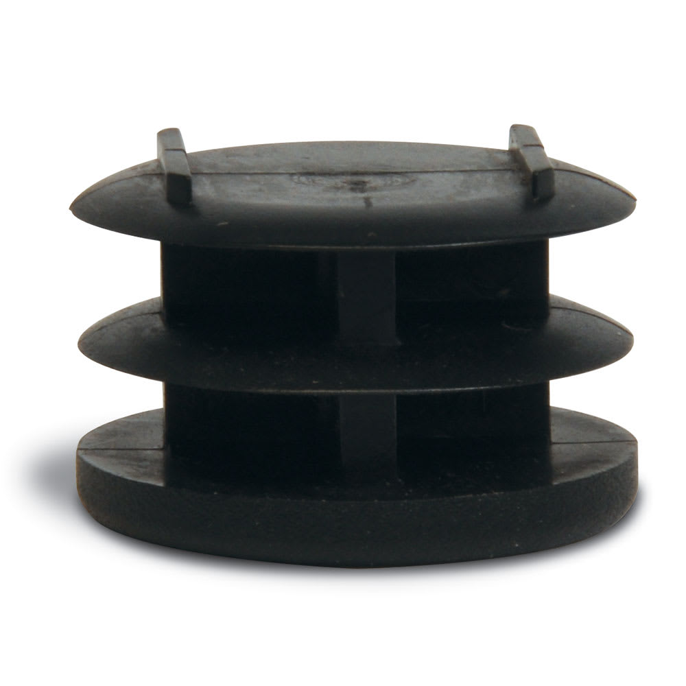 202-P1364 1" Replacement Flat End Plug, Black