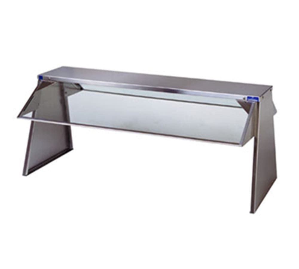 212-639 Buffet Shelf w/ 2 Tempered Glass Guards, 4 Section, 10" x 18" x 72 3/8"