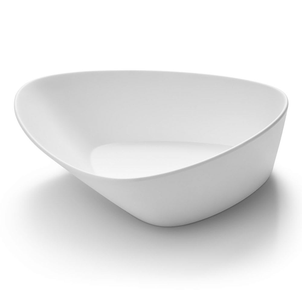 209-MEL020 80 oz Triangular Melamine Bowl, White