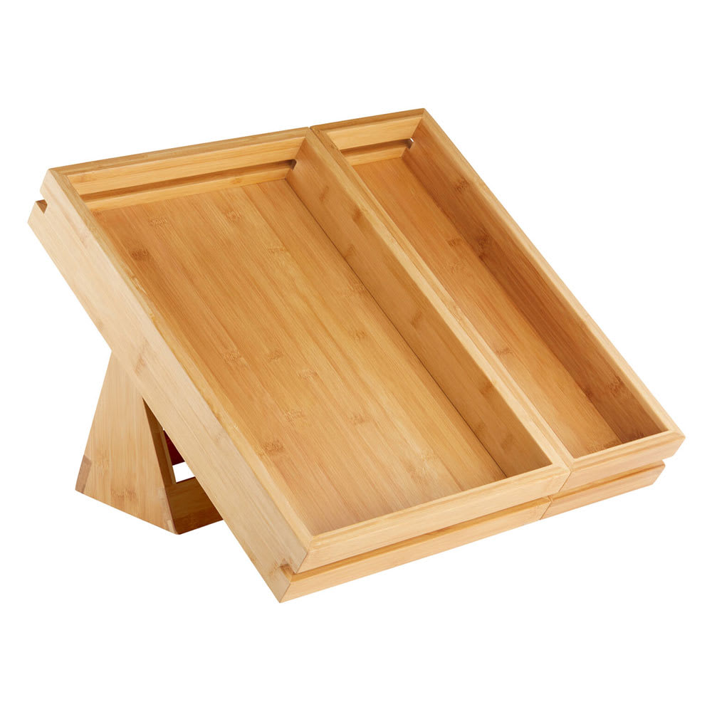 209-SB111 Natura™ 3 Piece Tray & Stand Set, Bamboo