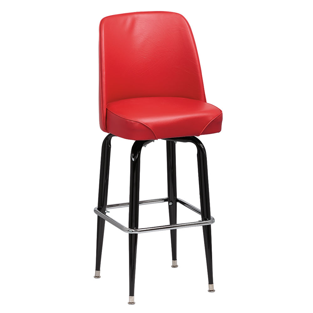 Red vinyl best sale bar stools