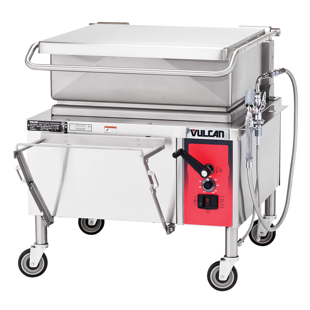 Vulcan VG30 30 gal. Tilt Skillet - Open Base, Includes Faucet