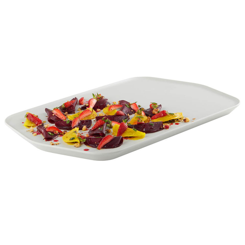 209-MEL024 20 5/16 x 12 5/16" Rectangular Forme Tray - Melamine, White