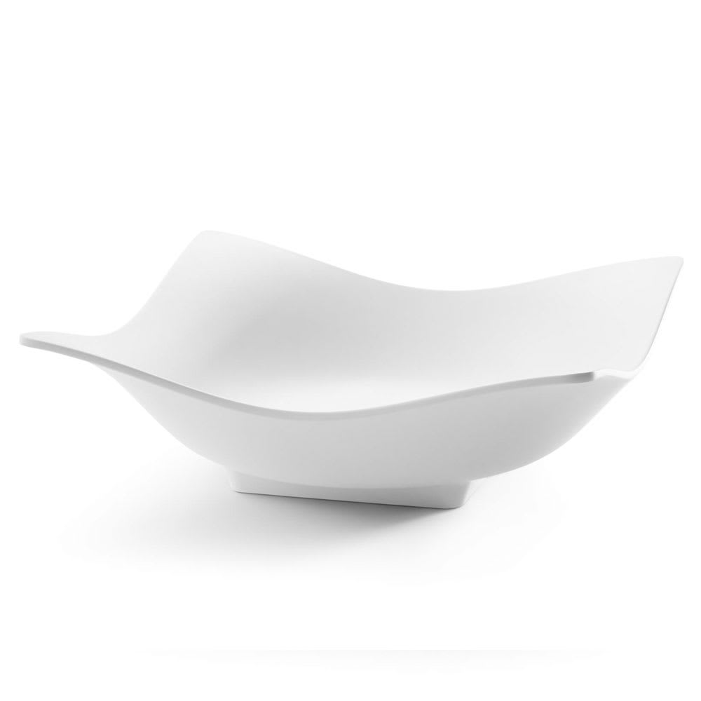209-MEL012 96 oz Square Melamine Bowl, White