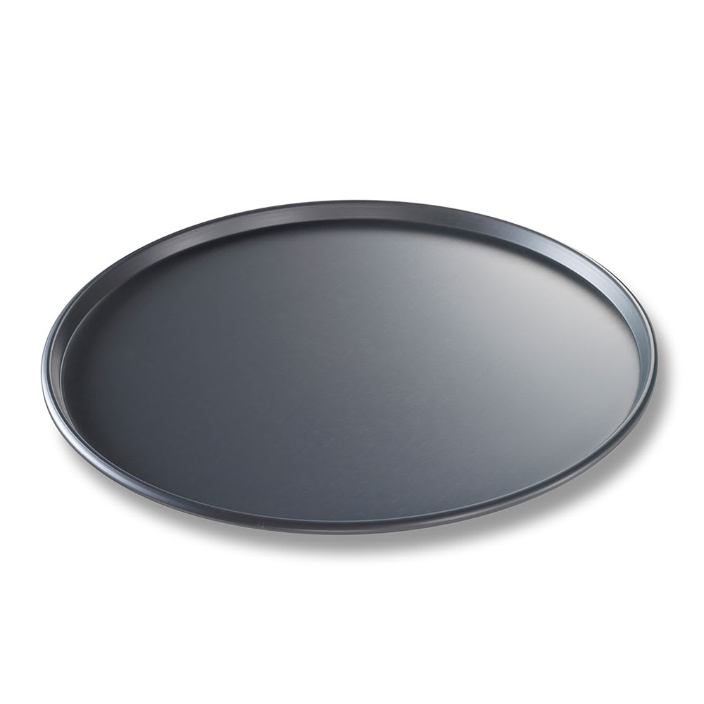 225-49143 14" Thin Crust Pizza Pan, BAKALON, 3/8" Deep, AMERICOAT Glazed 14 ga Anodized...