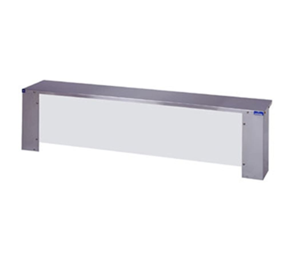 212-6564604S 58 3/8" Serving Shelf for 4 Pan Unit w/ Acrylic Protector Panels, Stainless