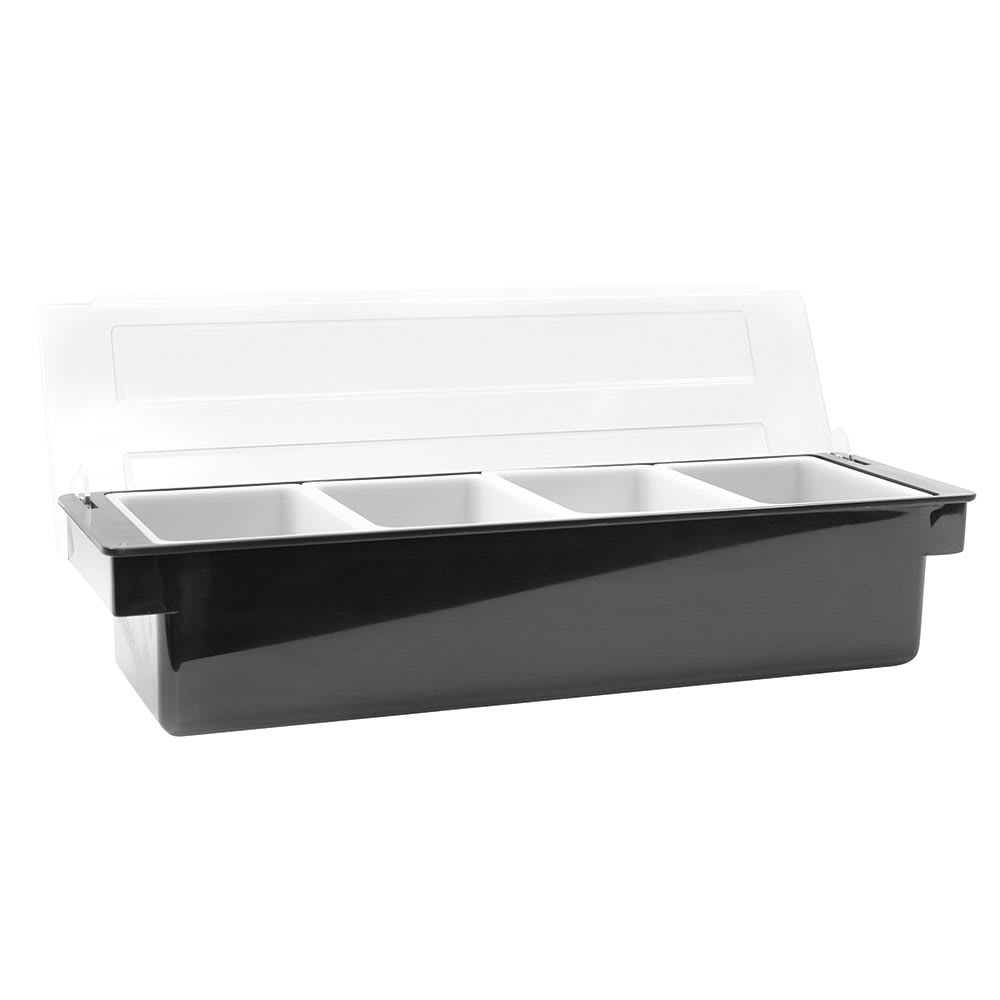 Tablecraft Black Plastic Bar Caddy Organizer 101