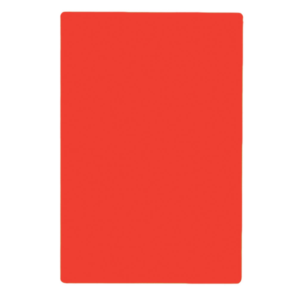 229-CB1520RA Red Polyethylene Cutting Board, 15 x 20 x 1/2", NSF Approved