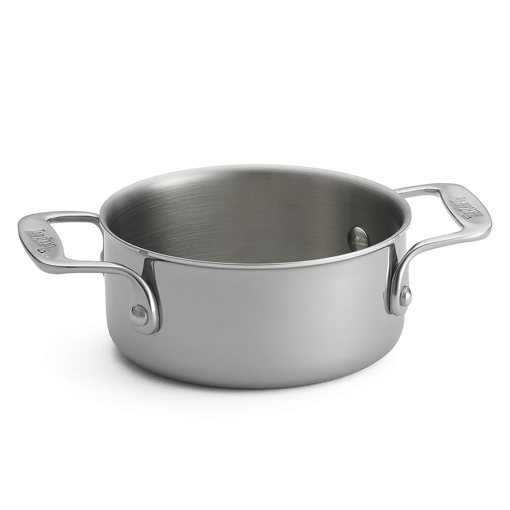 229-CW2052 16 oz Round Casserole Dish - Aluminum/Stainless Steel, Silver