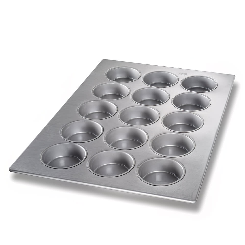 Chicago Metallic Jumbo Muffin Pan 3 Rows of 4 3-38quot 12 78 X 17 78 43375  - New Muffin Pans   is your bakery equipment source!  New and Used Bakery Equipment and Baking Supplies.