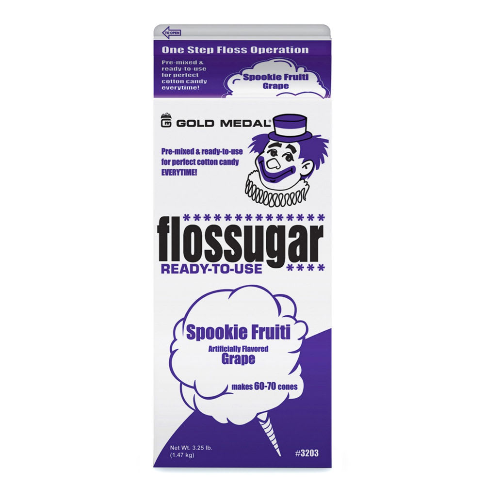 231-3203 1/2 gal Spookie Fruiti (Grape) Cotton Candy Flossugar