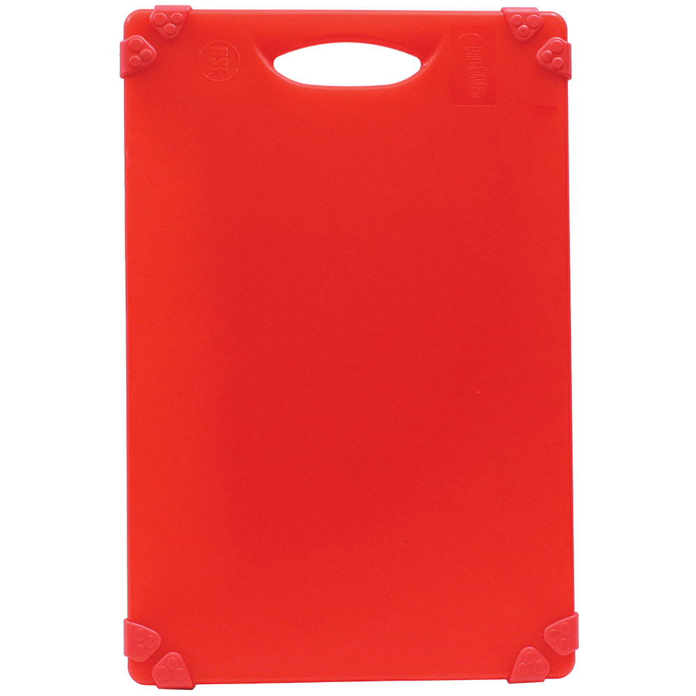 229-CBG1824ARD Cutting Board w/ Anti-Slip Grips, 18" x 24", Polyethylene, Red