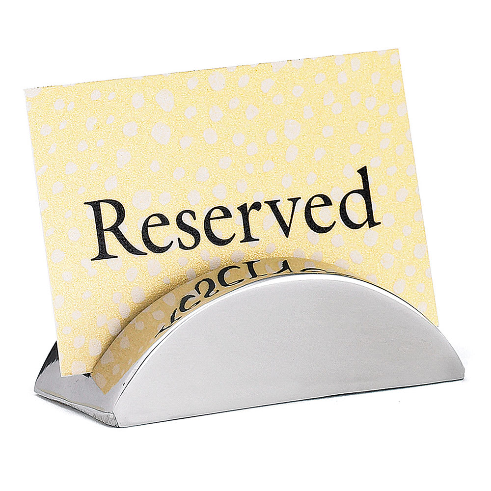 229-RCH21 Stainless Steel Card Holder, 2 x 1"