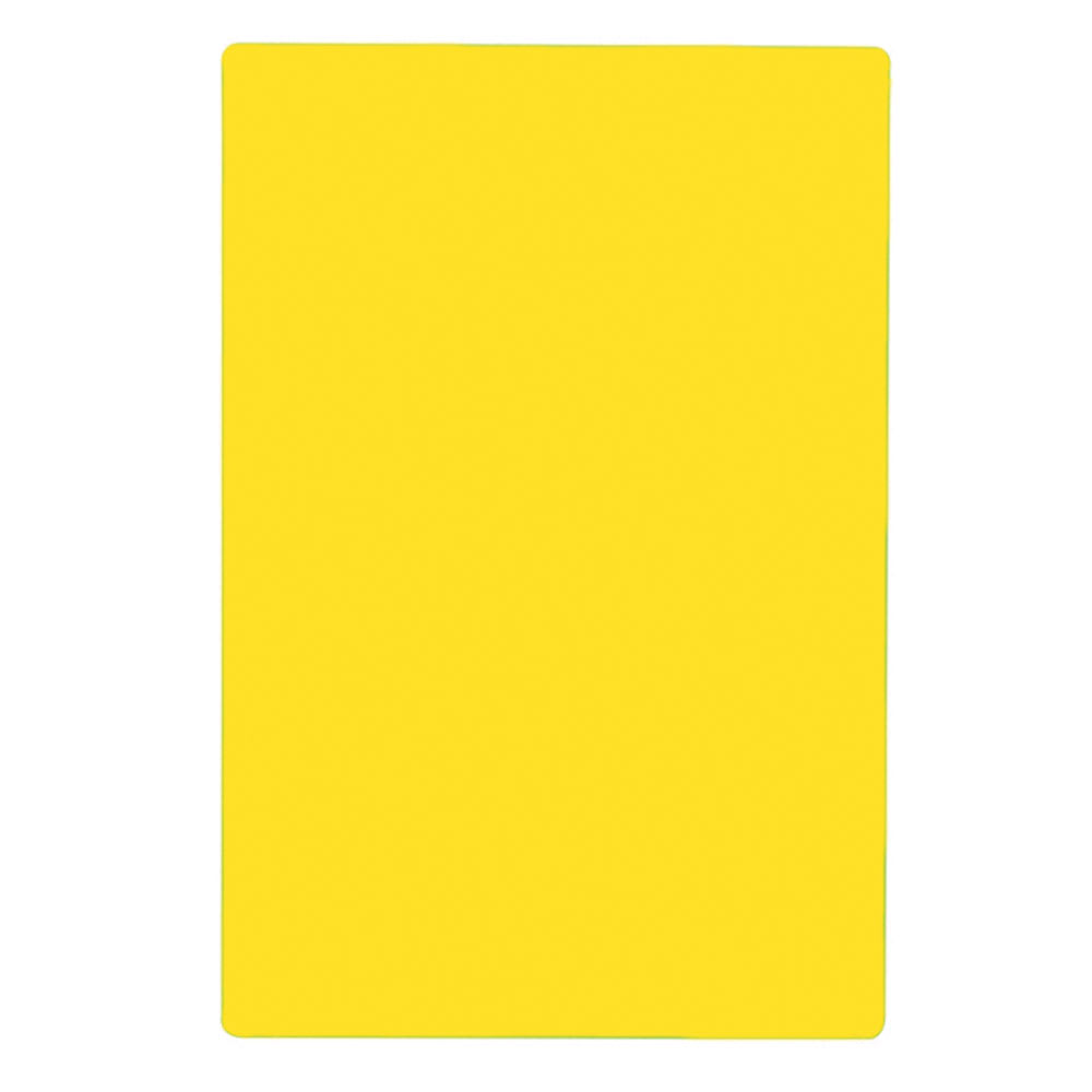 229-CB1824YA Yellow Polyethylene Cutting Board, 18" x 24" x 1/2"