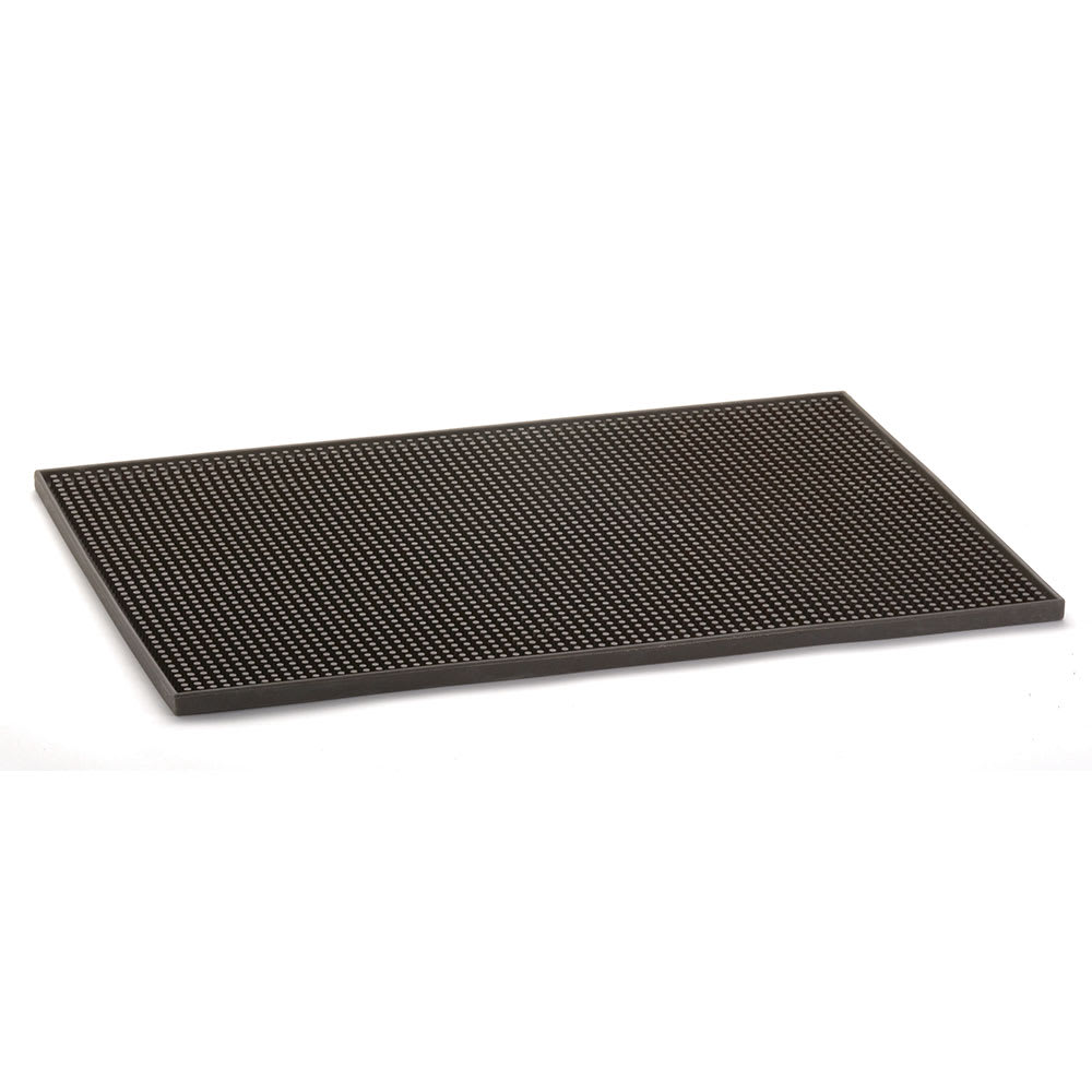 229-1218BR Rectangular Bar Mat - 18" x 12", Rubber, Brown