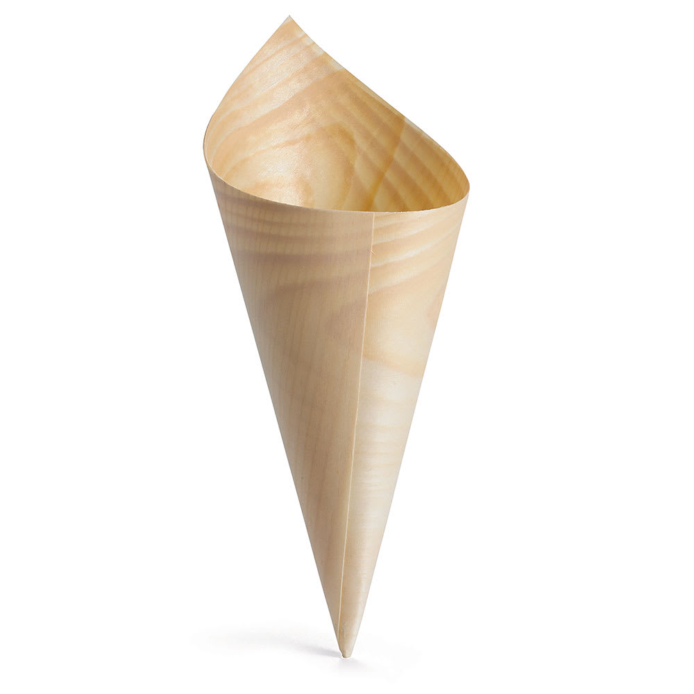 229-BAMDCN7 4 3/4 oz Disposable Serving Cone - Pinewood