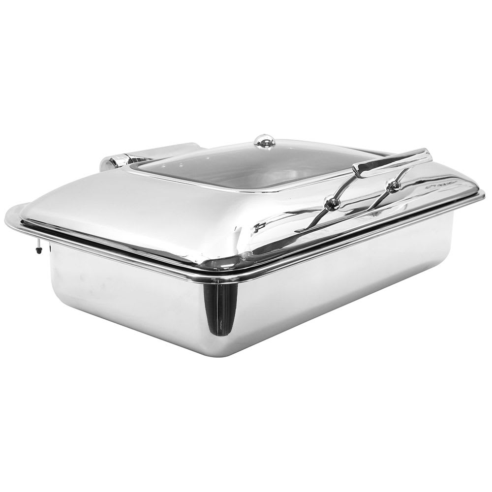 229-CW40161 Full Size Chafer w/ Hinged Lid & Induction Heat