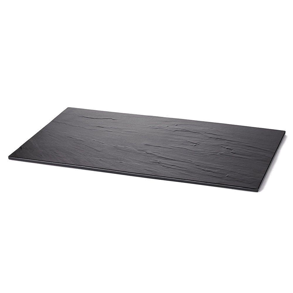 229-MG1 20 3/4" x 12 3/4" Rectangular Frostone Tray - Melamine, Black