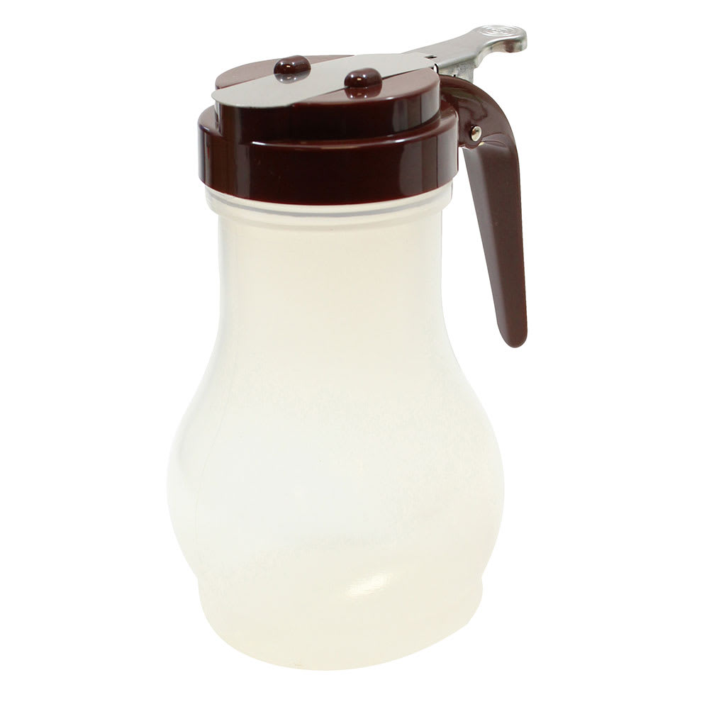 229-PP410B 10 oz Teardrop Dripcut Server - Polypropylene, Brown ABS Top