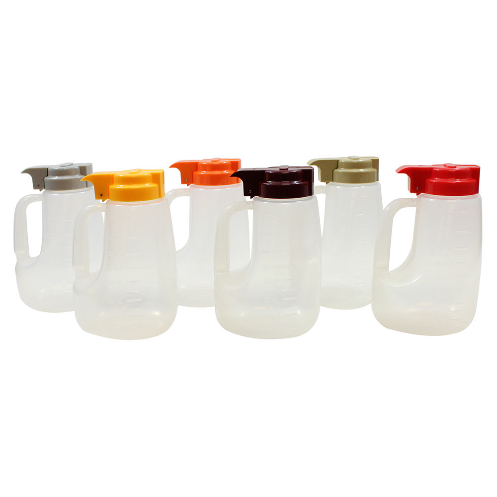 229-PP48A 48 oz Option™ Round Dripcut Server Kit w/ (6) Colors - Polypropylene, Clear
