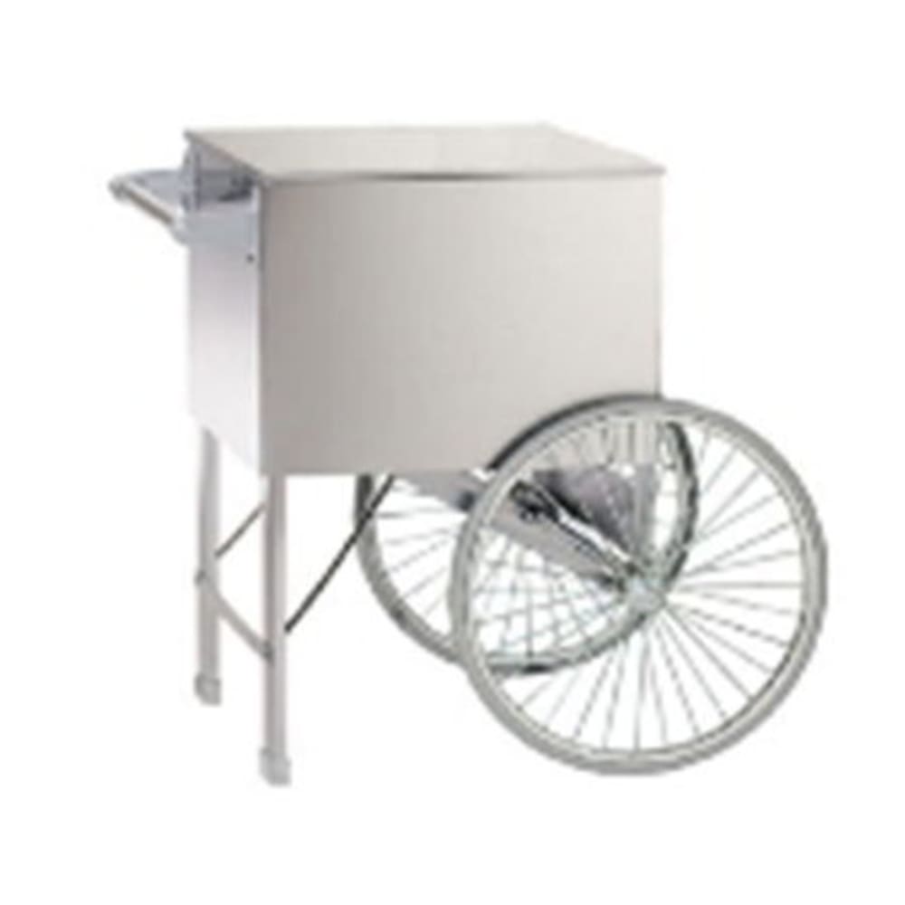 231-2015ST Popcorn Cart w/ 2 Spoke Wheels, Stainless, 38" x 27"