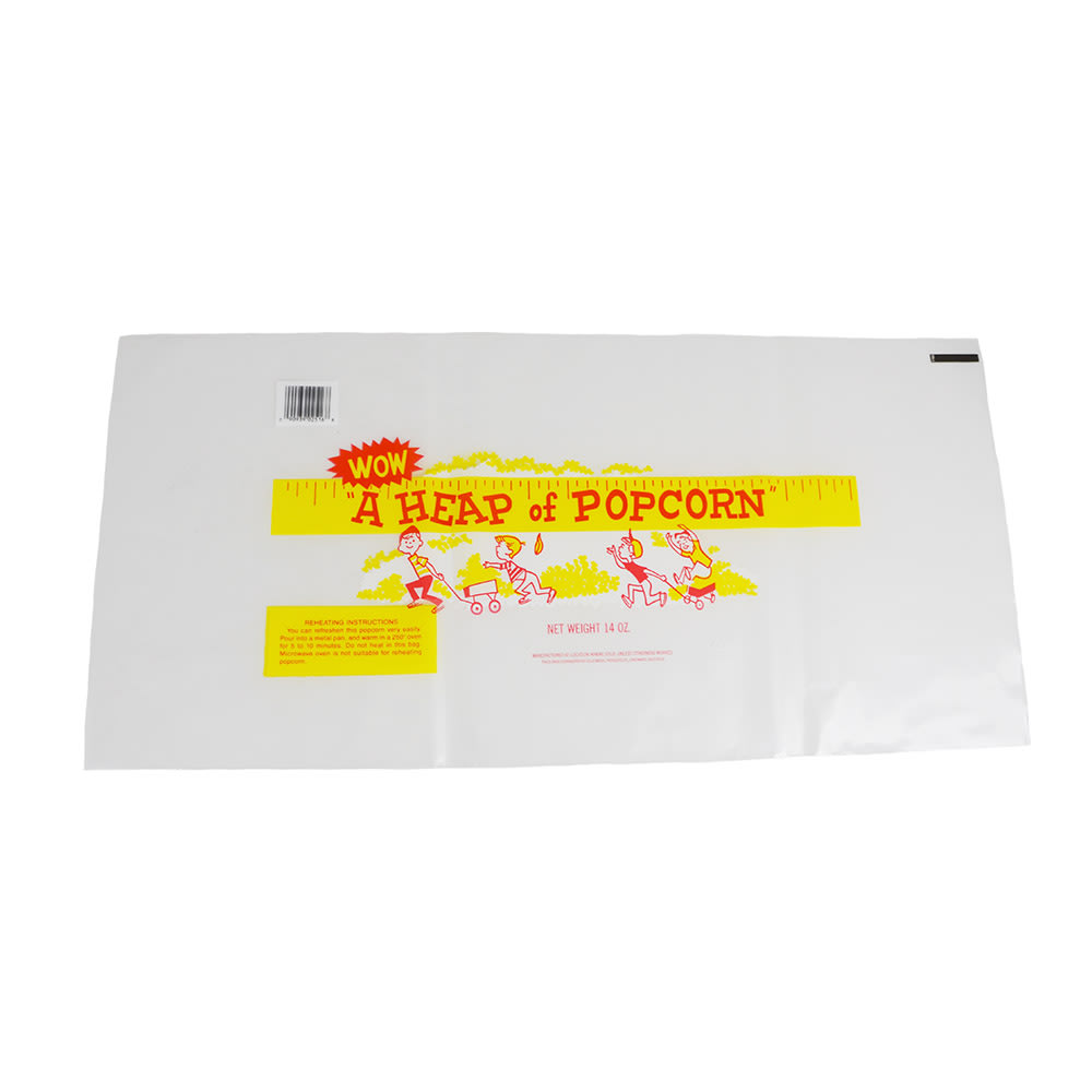 231-2516 14 oz Disposable Heap O Corn Bag, 500/Case