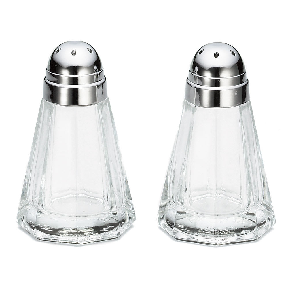 Tablecraft 80S&P-2 1/2 oz Salt/Pepper Shaker - Glass, 3"H