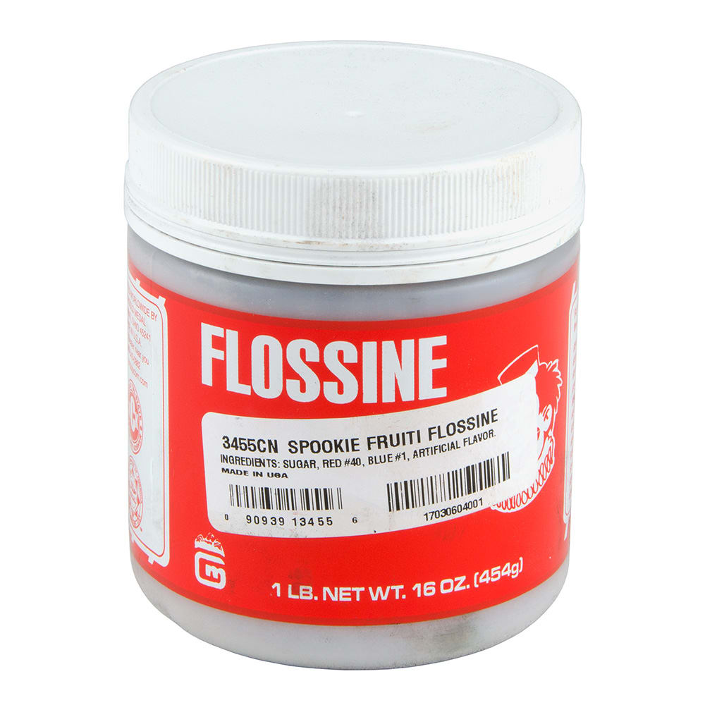 231-3455CN 1 lb Jar Spookie Fruiti (Grape) Flossine®