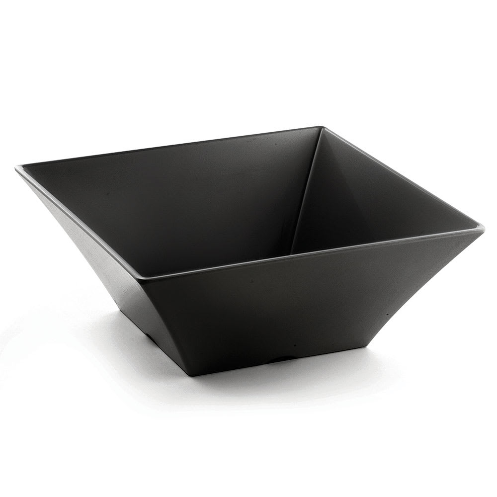 229-BKMB125 216 oz Square Melamine Bowl, Black
