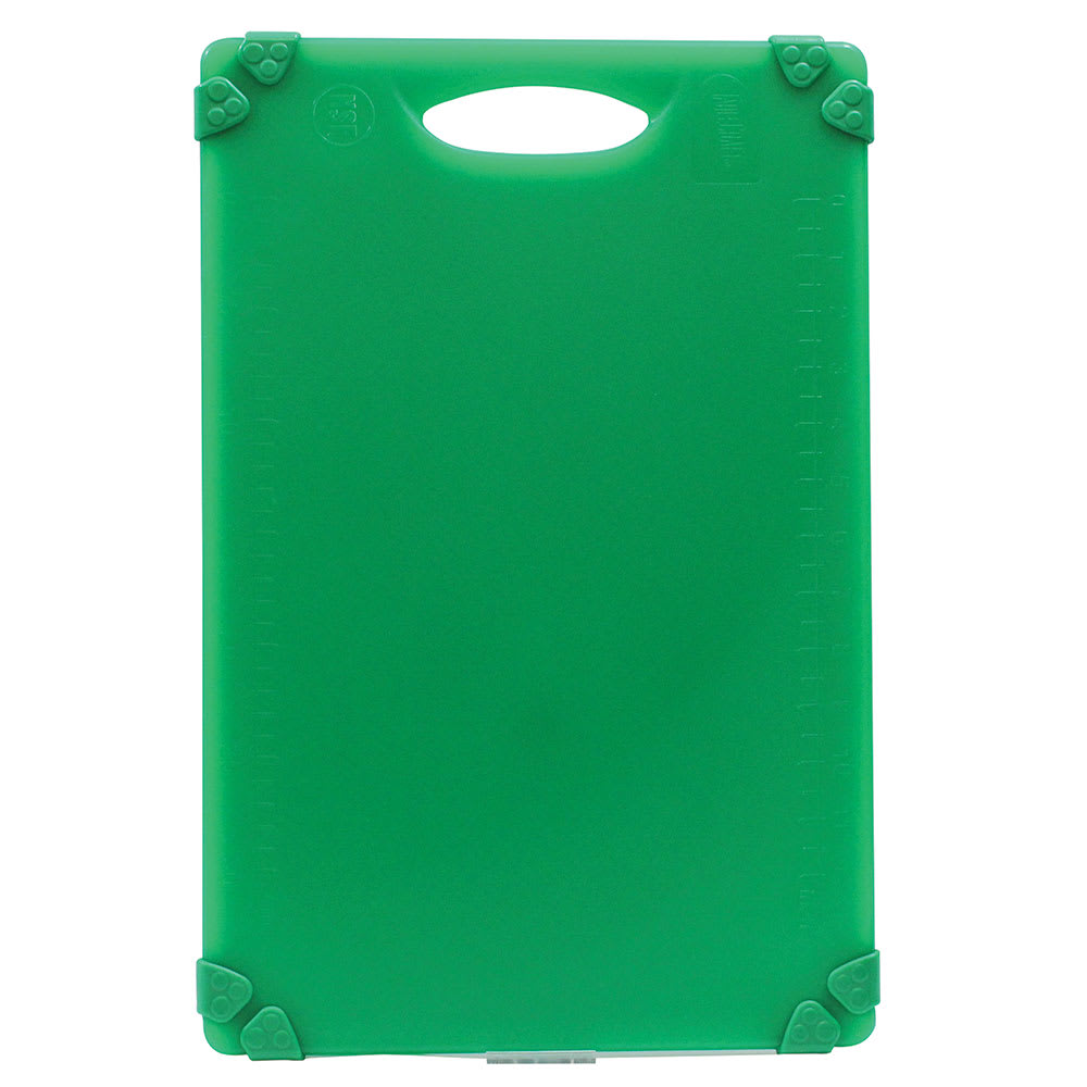229-CBG1218AGN Cutting Board w/ Anti-Slip Grips, 12" x 18", Polyethylene, Green