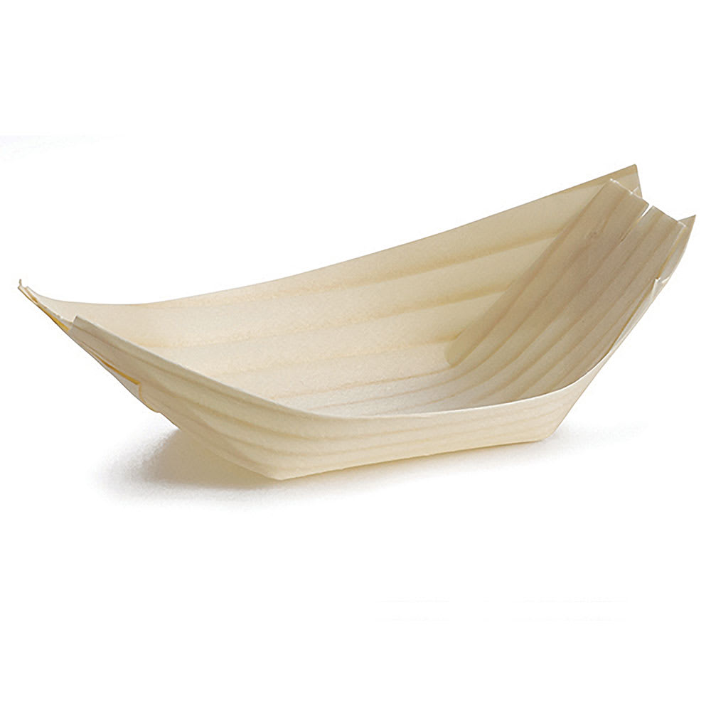 229-BAMDB45 Disposable Serving Bowl - 4 3/4" x 2 1/2", Pinewood