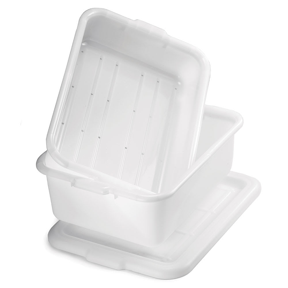 229-DBF57 White Polyethylene Freezer Drain Box Set, F1537 & F1531