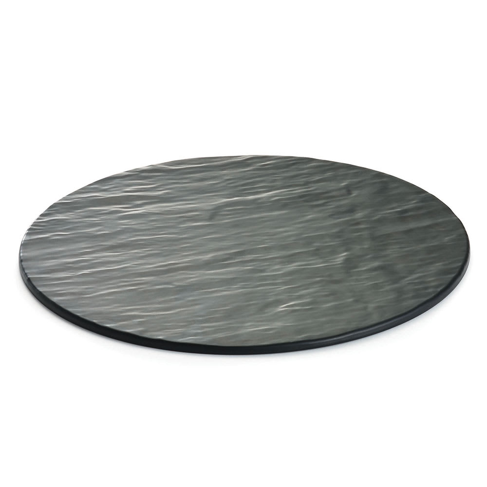 229-MG13 13" Round Tray - Melamine, Black