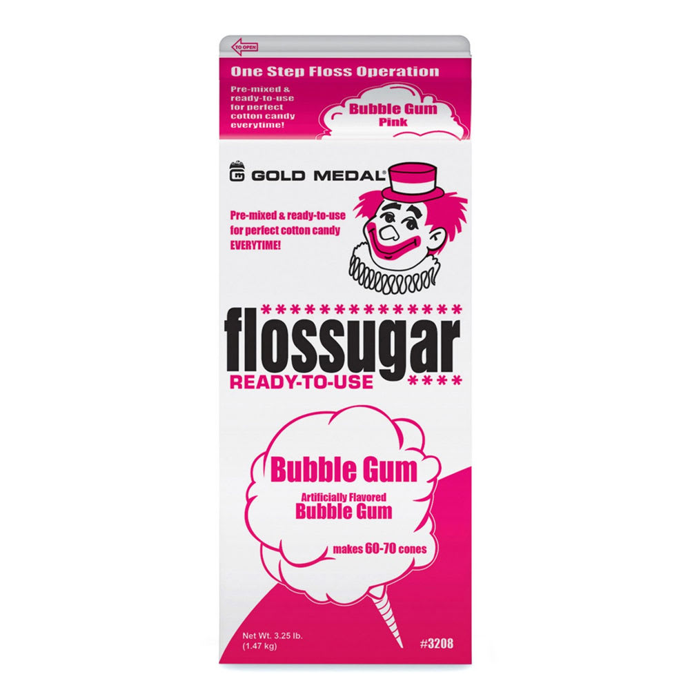 231-3208 1/2 gal Bubble Gum (Bubble Gum) Cotton Candy Flossugar