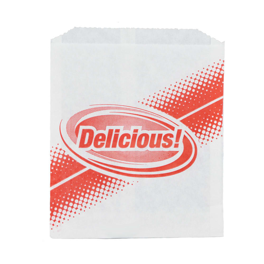 231-5426 Delicious Disposable Hot Dog Sandwich Bags, Dry Wax, 1,000/Case