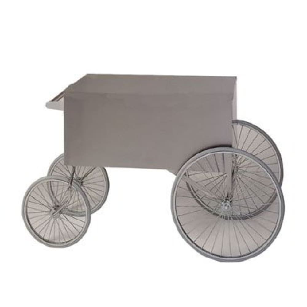231-2936ST Food Cart for Shaved Ice w/ Cover & Graphics, 57"L x 26"W x 33"H, S...