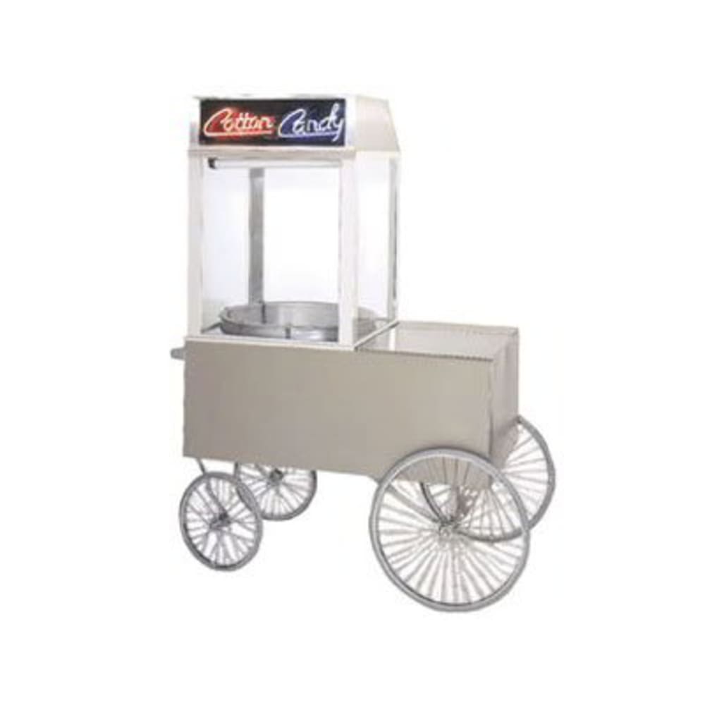 Gold Medal 2012ST Popcorn Wagon w 4 Spoke Wheels Stainless 64