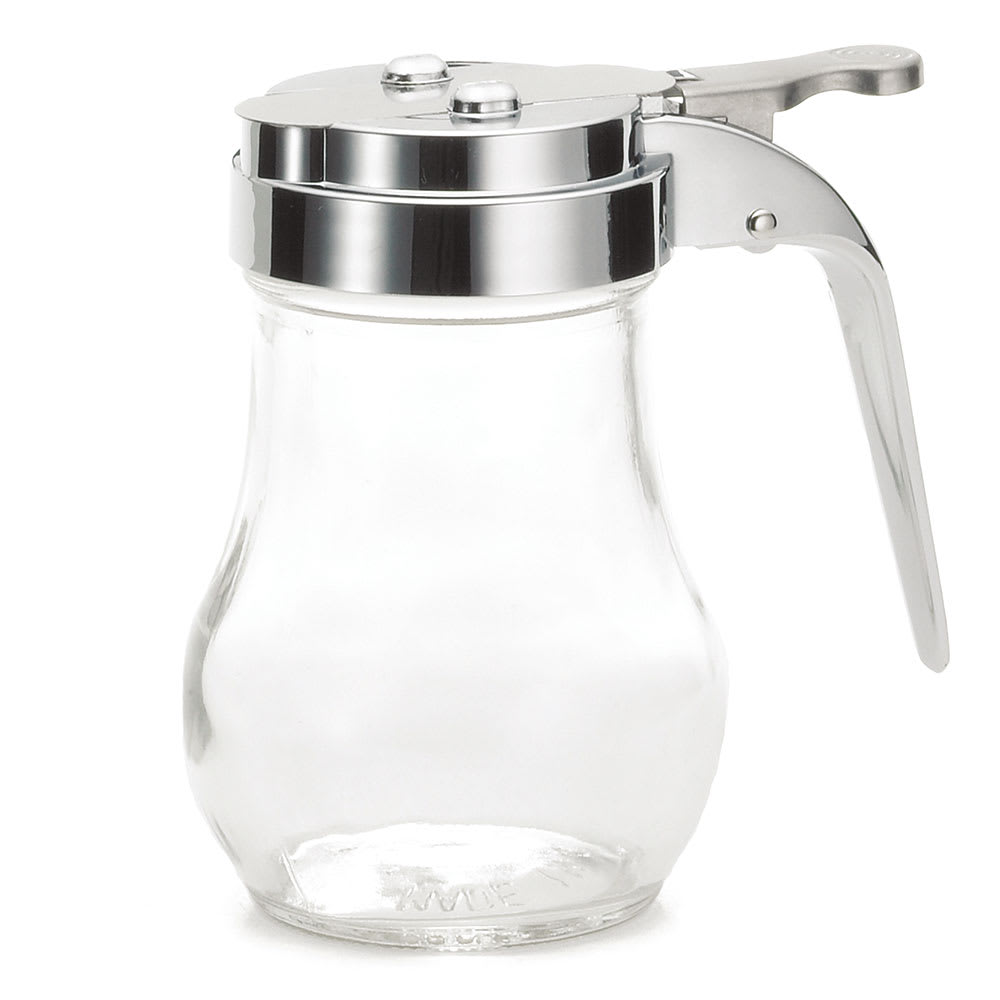 229-406CP 6 oz Teardrop Dripcut Server - Glass, Chrome ABS Top