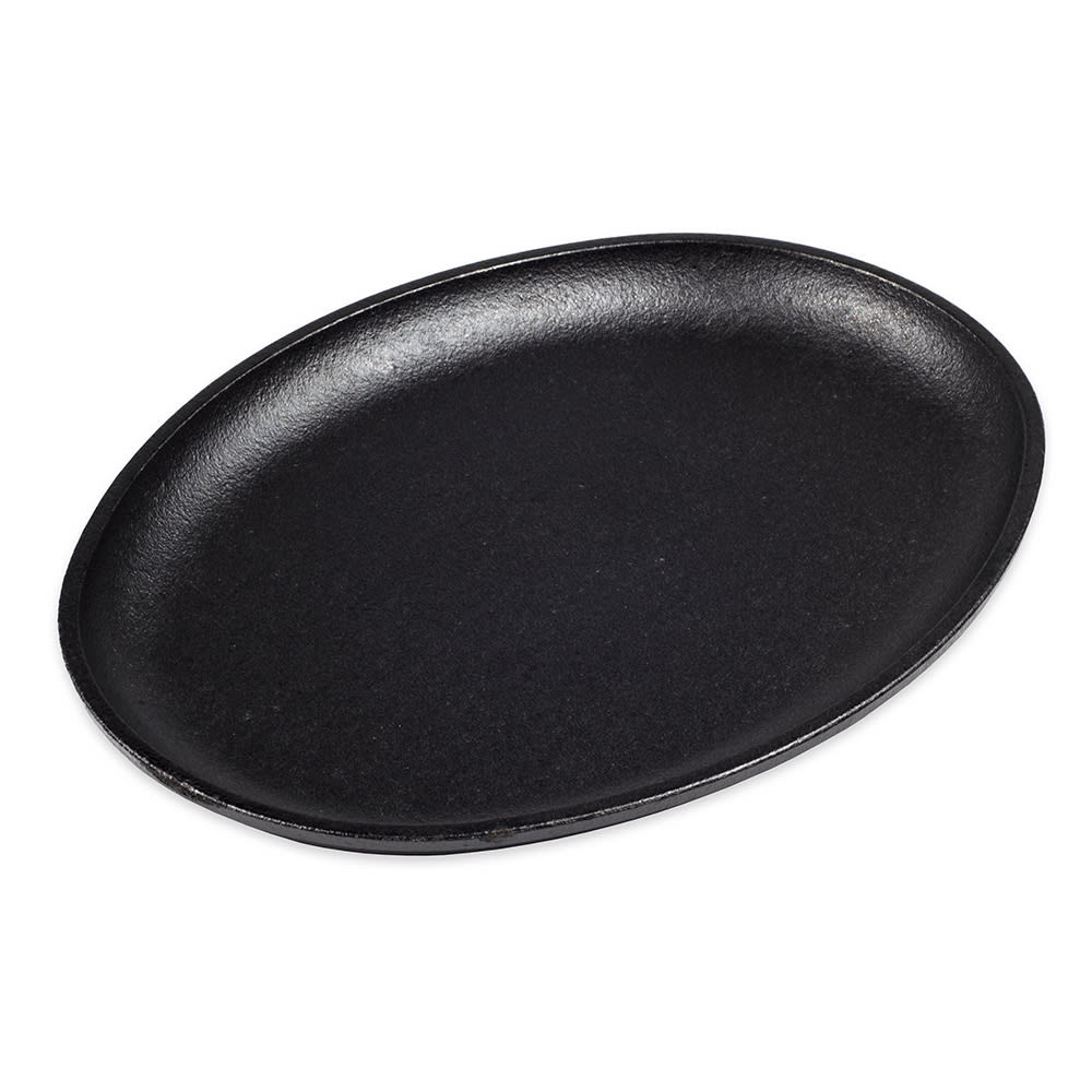 261-LOSH3 Oval Induction Serving Griddle - 10" x 7 1/2", Cast Iron