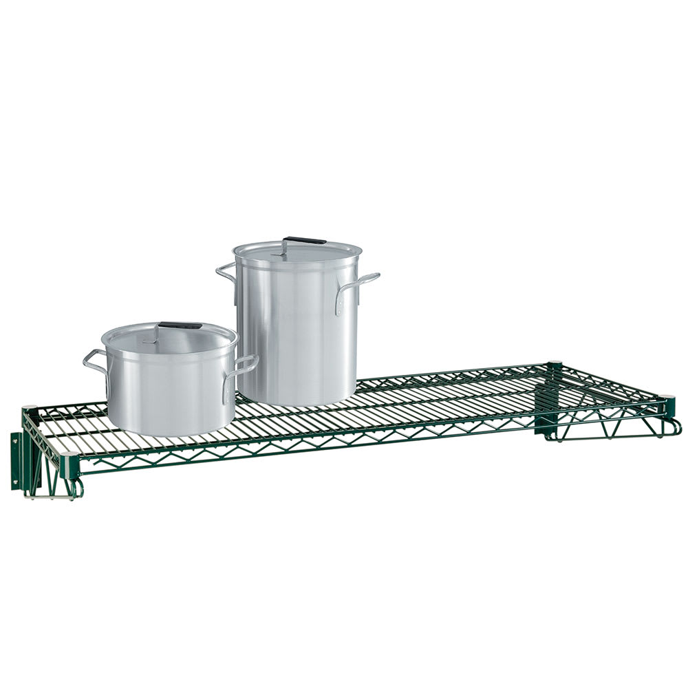 268-FWS1436G Direct Wall Mount Kit w/ (2) 14"D Brackets & (1) 36"W Wire Shelf, Epox...