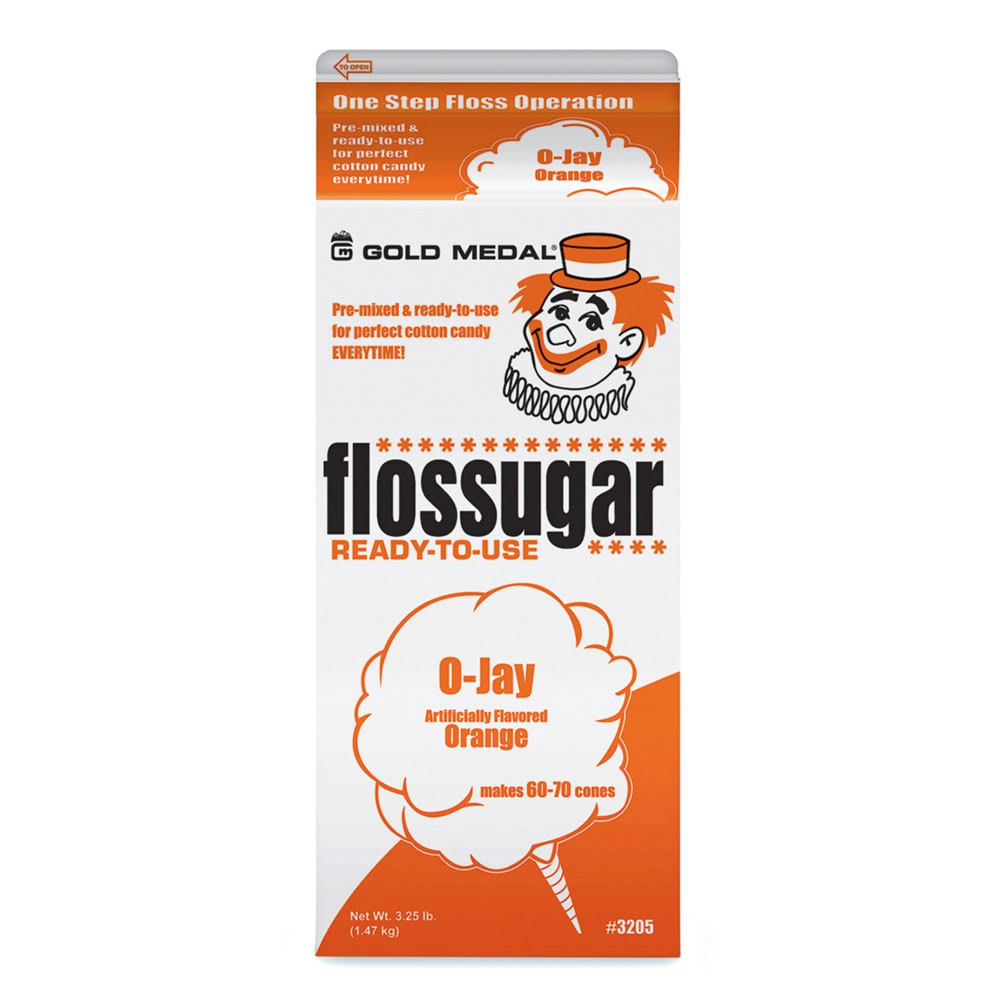 231-3205 1/2 gal O Jay (Orange) Cotton Candy Flossugar