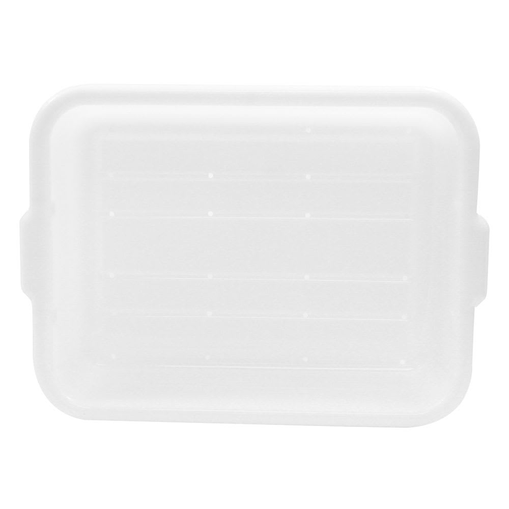 229-DBF1537 White Polyethylene Freezer Drain Box, 21 1/4 x 15 3/4 x 7"